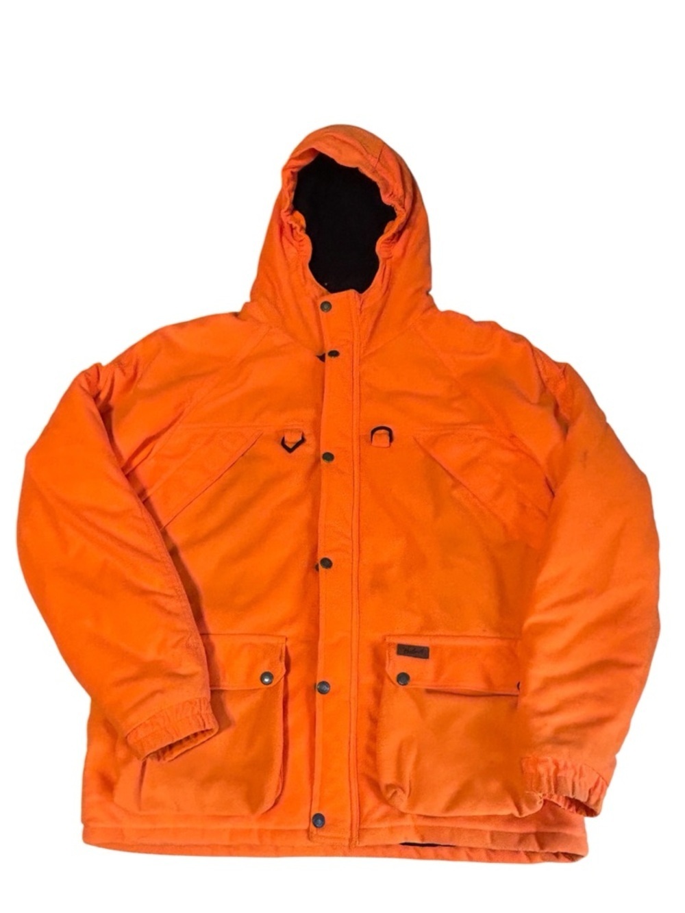 Woolrich Youth XL Blaze Orange Hooded Hunting Jacket Insulated Coat - Picture 14 of 16